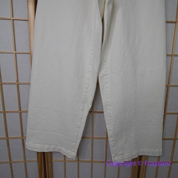 New! Madewell The Curvy Emmett Wide-Leg Jean in Tile White, size 26 - Picture 4 of 16